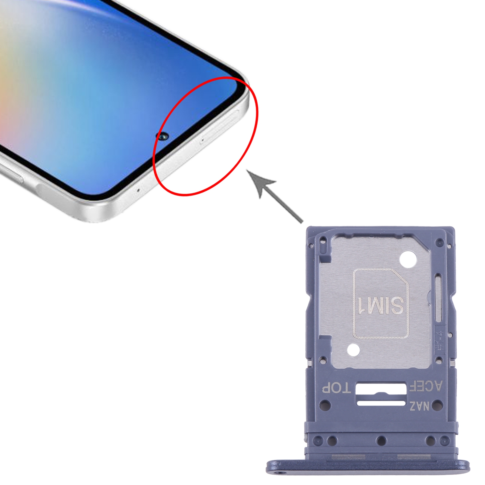 Samsung Galaxy A35 Black SIM Card Tray - Quality Replacement - Image 3