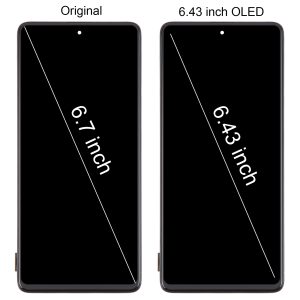 Samsung Galaxy A71 4G SM-A715F Black OLED LCD Screen Digitizer Assembly replacement part