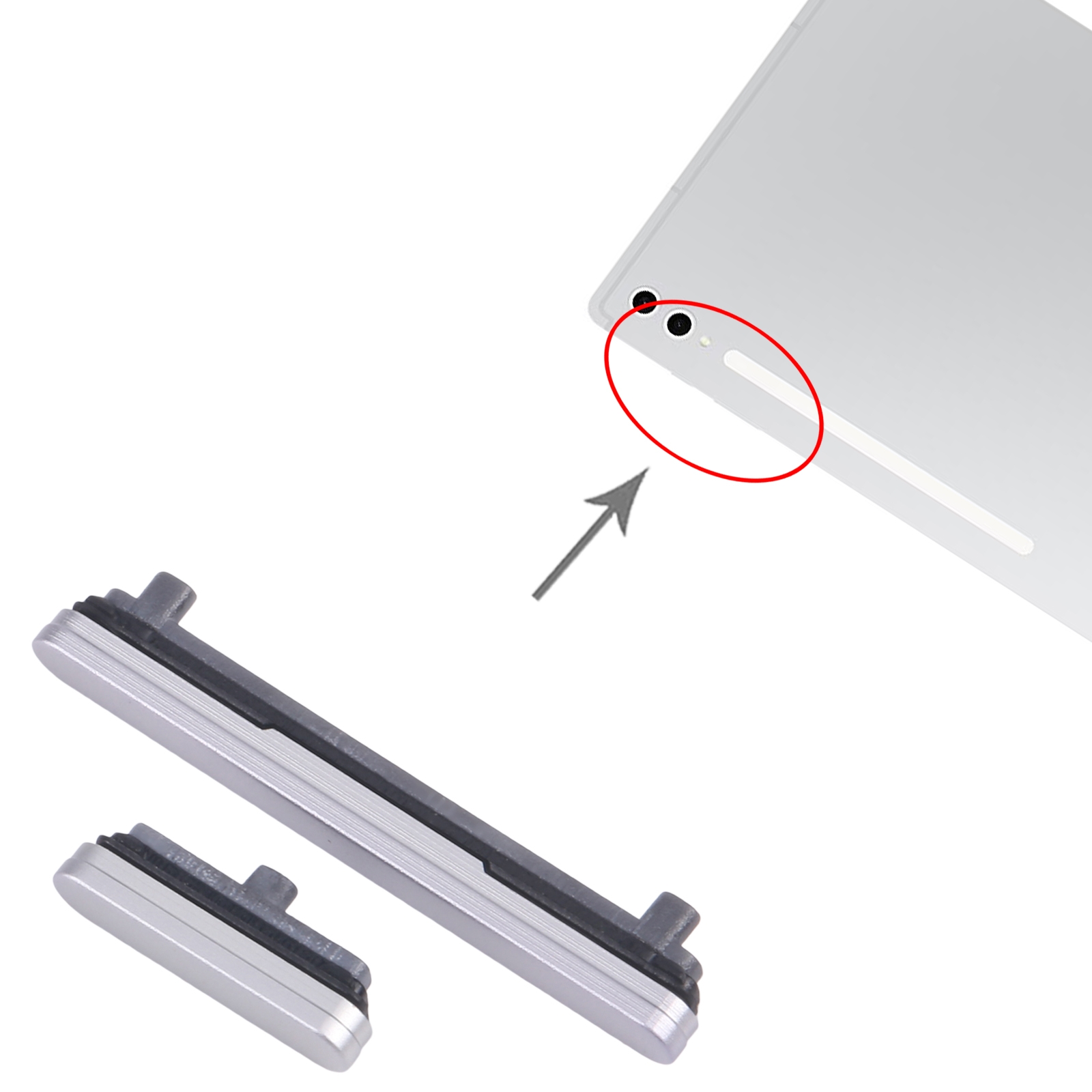 Samsung Galaxy Tab S10 Ultra SM-X920 Silver Power Button Replacement - Image 3