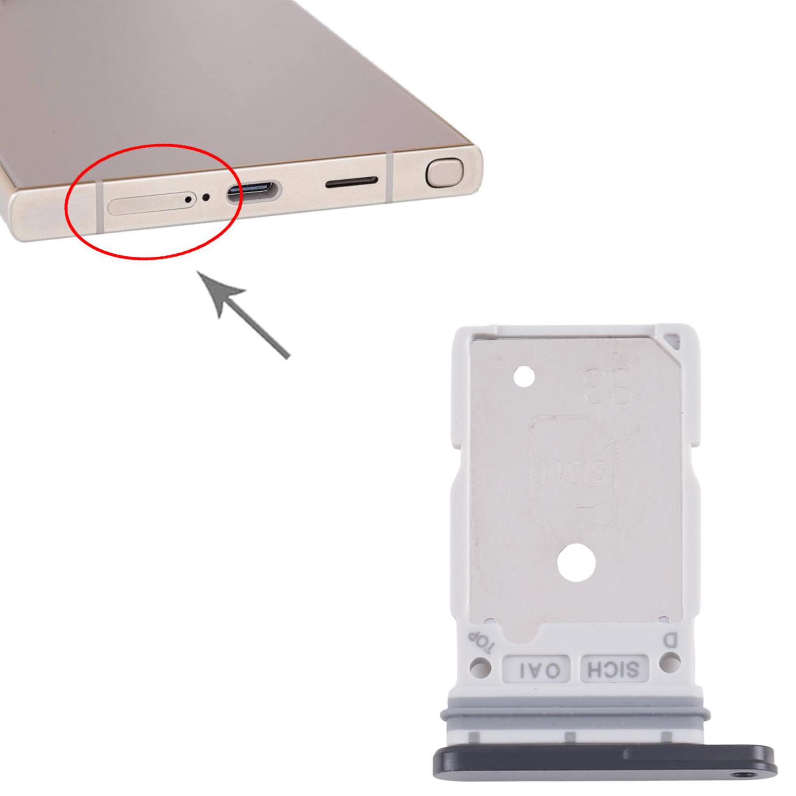 Samsung Galaxy S25 Ultra Black SIM Card Tray Replacement - Image 3