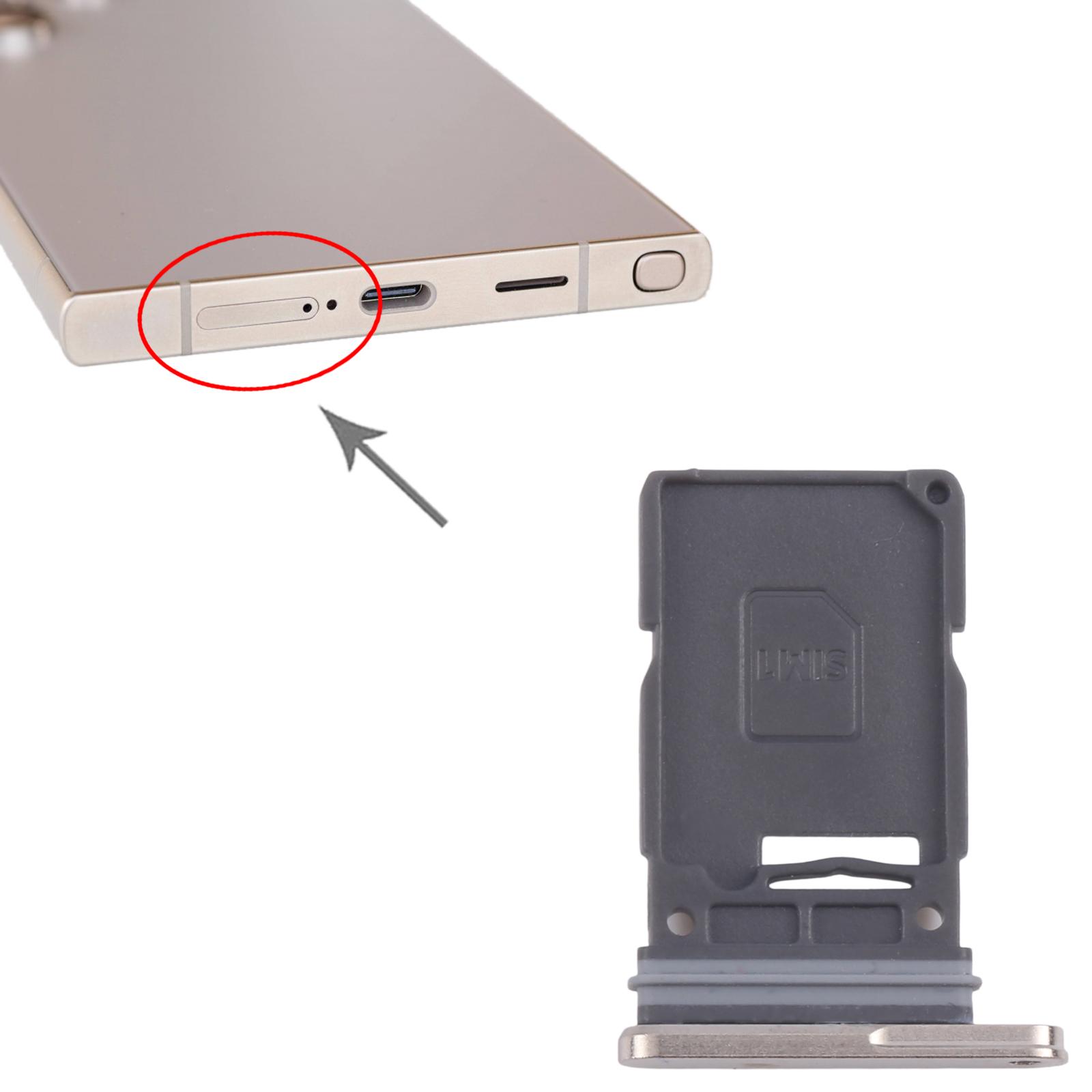 Samsung Galaxy S24 Ultra Gold SIM Card Tray Replacement - Image 3