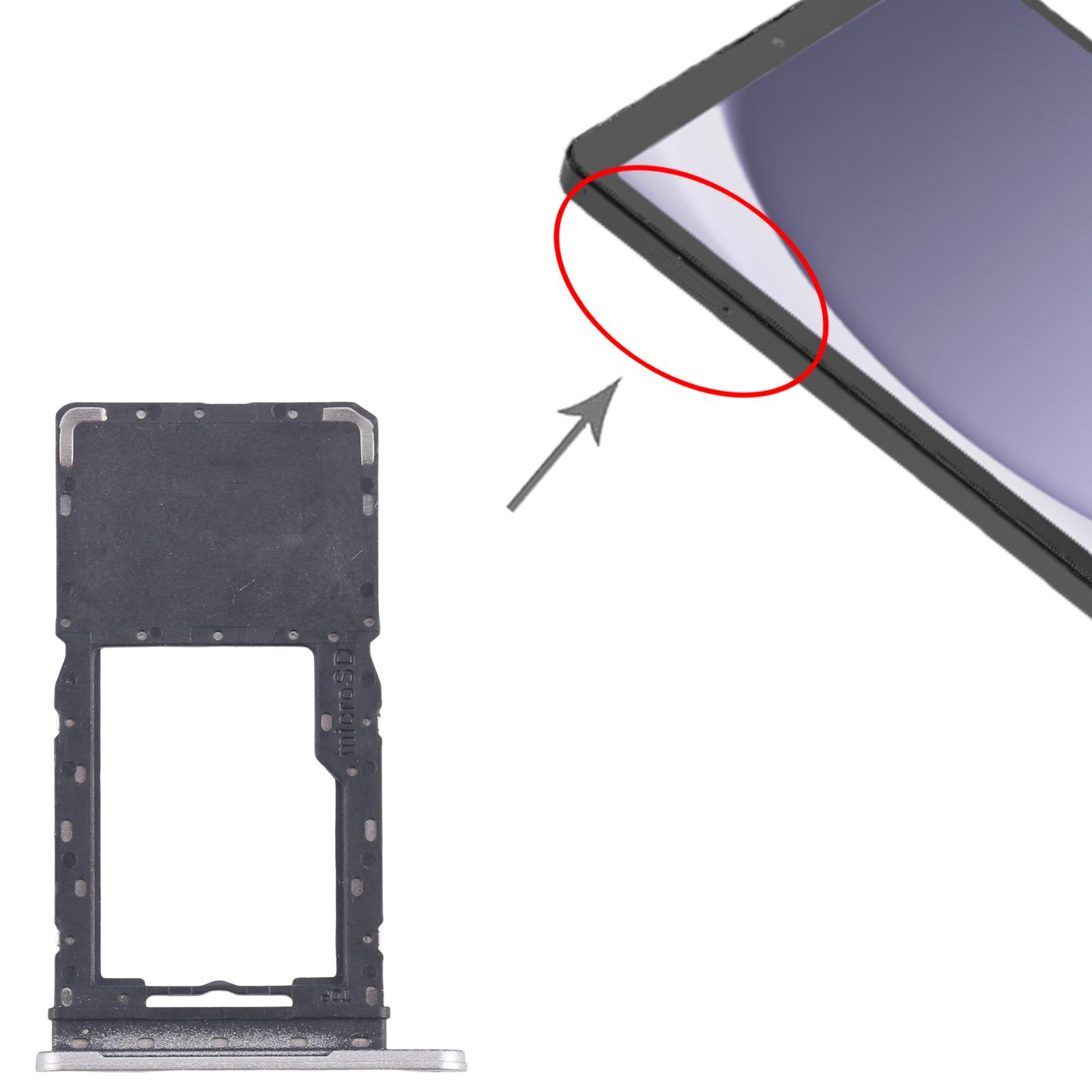 Samsung Galaxy Tab A9 SM-X110 Silver Micro SD Card Tray Replacement - Image 3