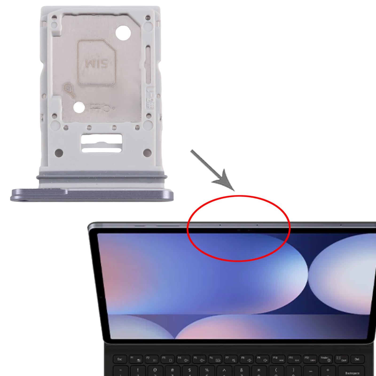 Samsung Galaxy Tab S10+ Grey SIM Card Tray Replacement - Image 3