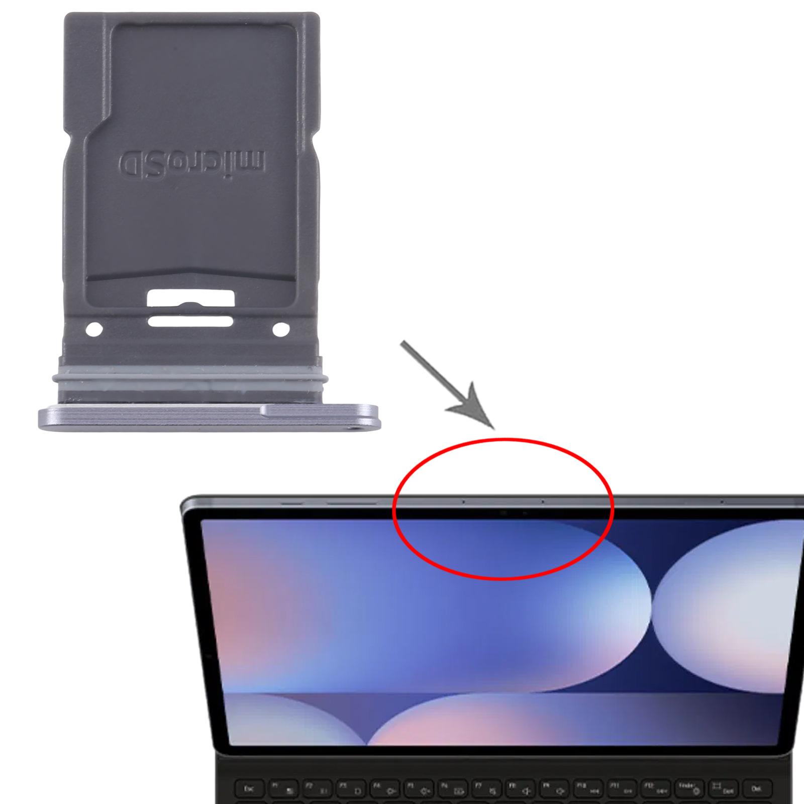 Samsung Galaxy Tab S10+ SM-X820 Grey Micro SD Card Tray Replacement - Image 3