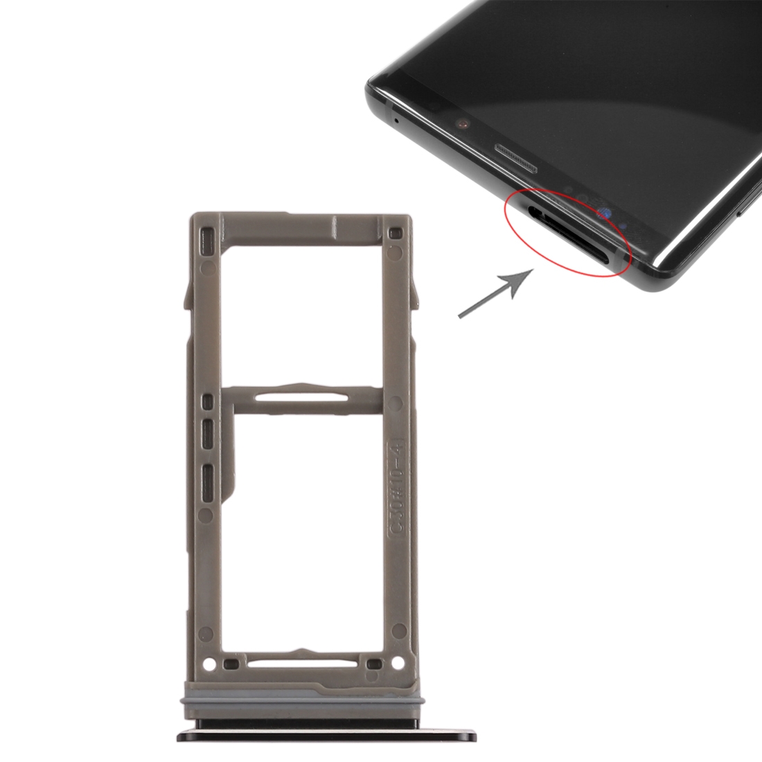 Samsung Galaxy Note9 Black SIM Card Tray Replacement - Image 4