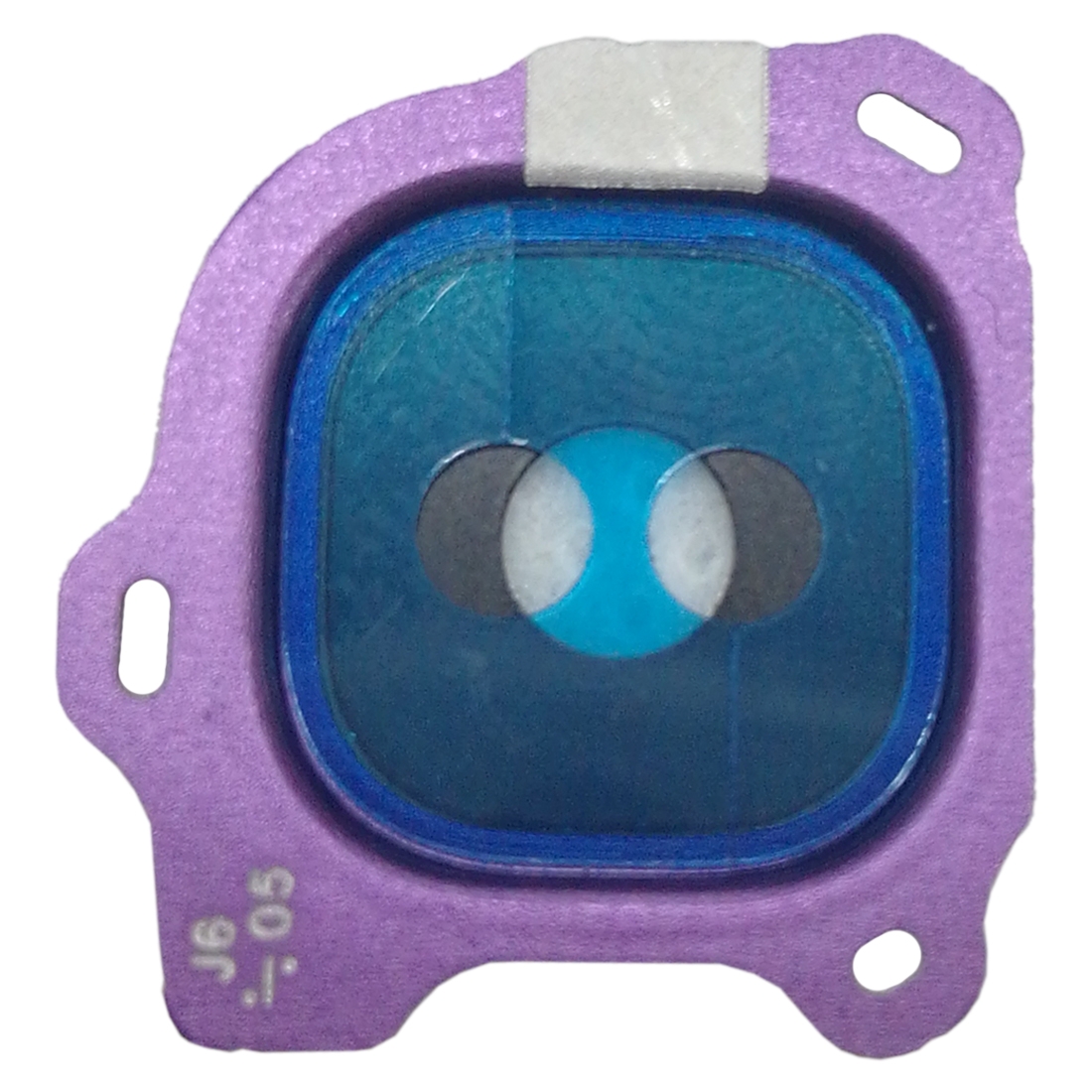 Samsung Galaxy J6 camera lens cover purple