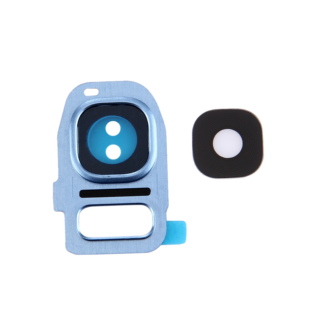 Samsung Galaxy S7 Edge blue camera lens cover