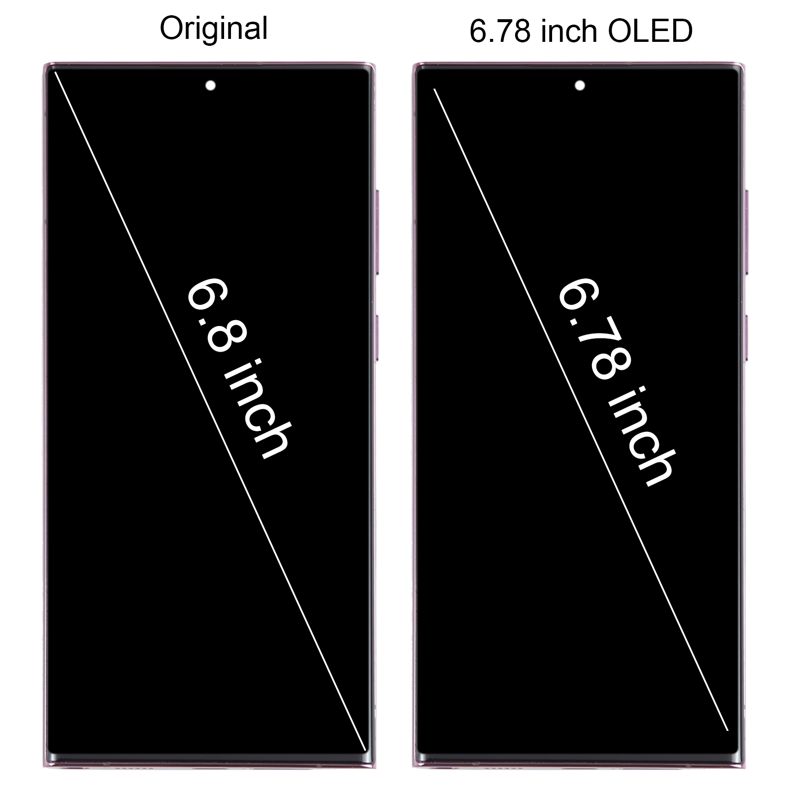 Samsung Galaxy S22 Ultra 5G screen replacement purple