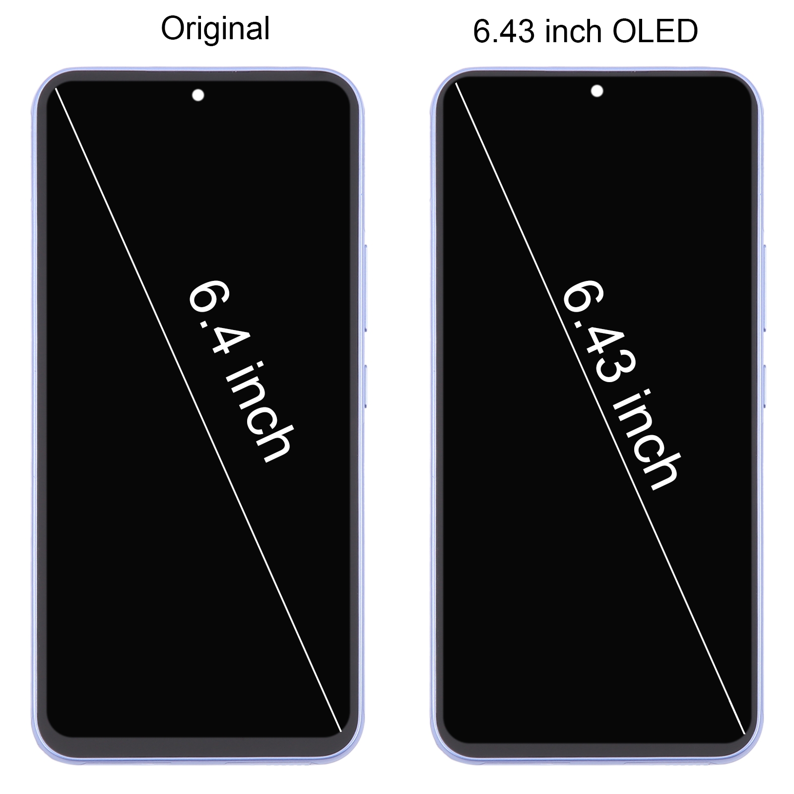 Samsung Galaxy A54 5G Purple OLED LCD Screen Digitizer replacement part