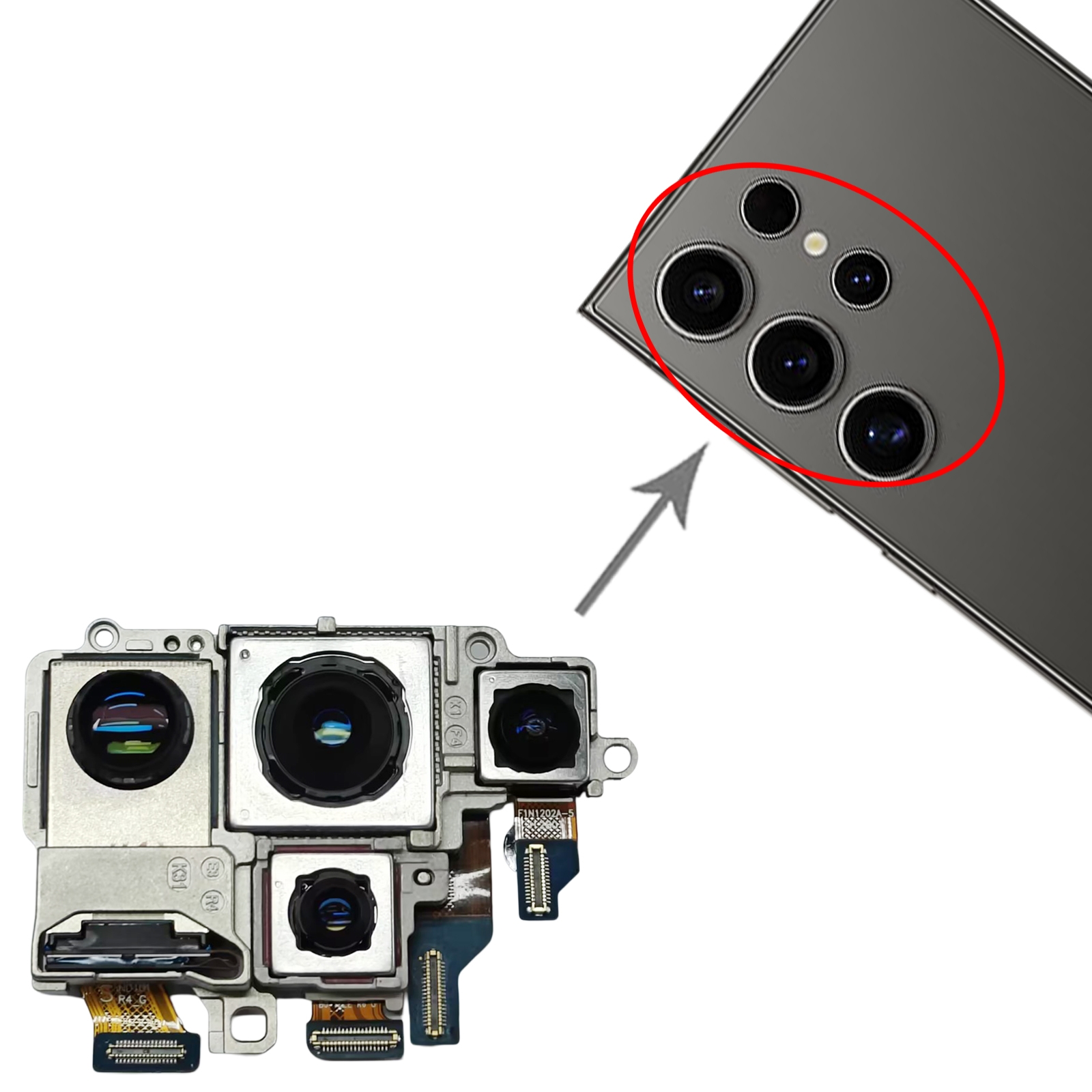 Samsung Galaxy S24 Ultra SM-S928 Camera Replacement Set - Image 3