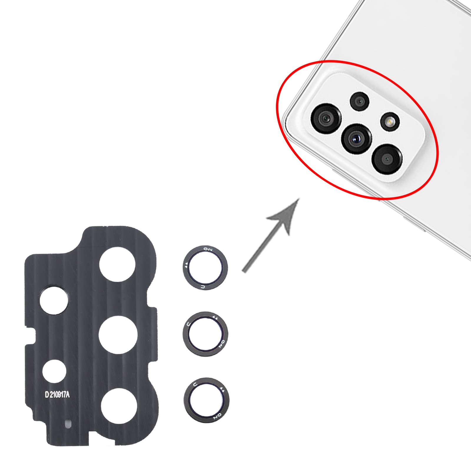 Samsung Galaxy A73 5G SM-A736B Camera Lens Cover Replacement - Image 3