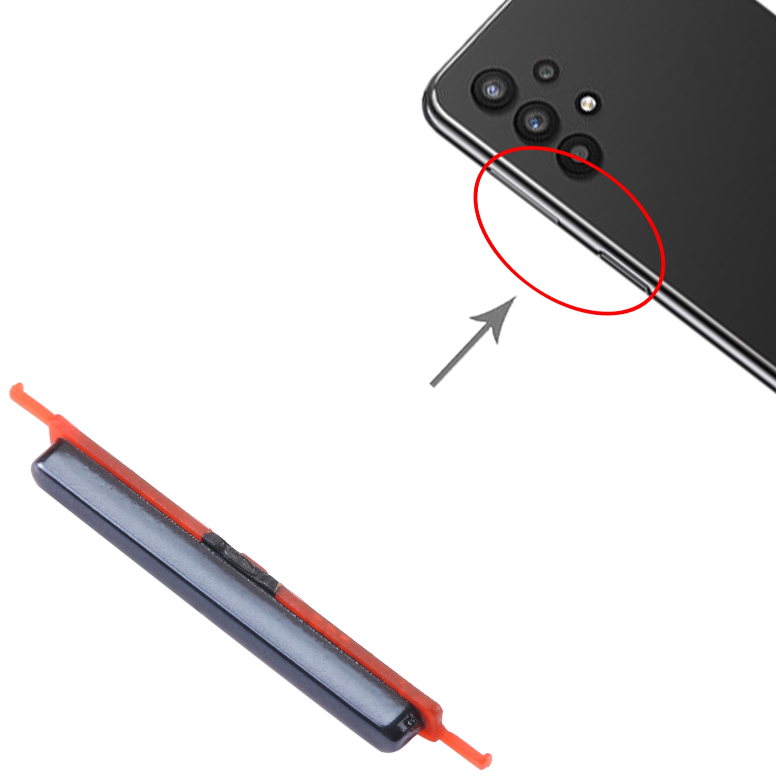 Samsung Galaxy A22 5G Black Volume Button Replacement - Image 3