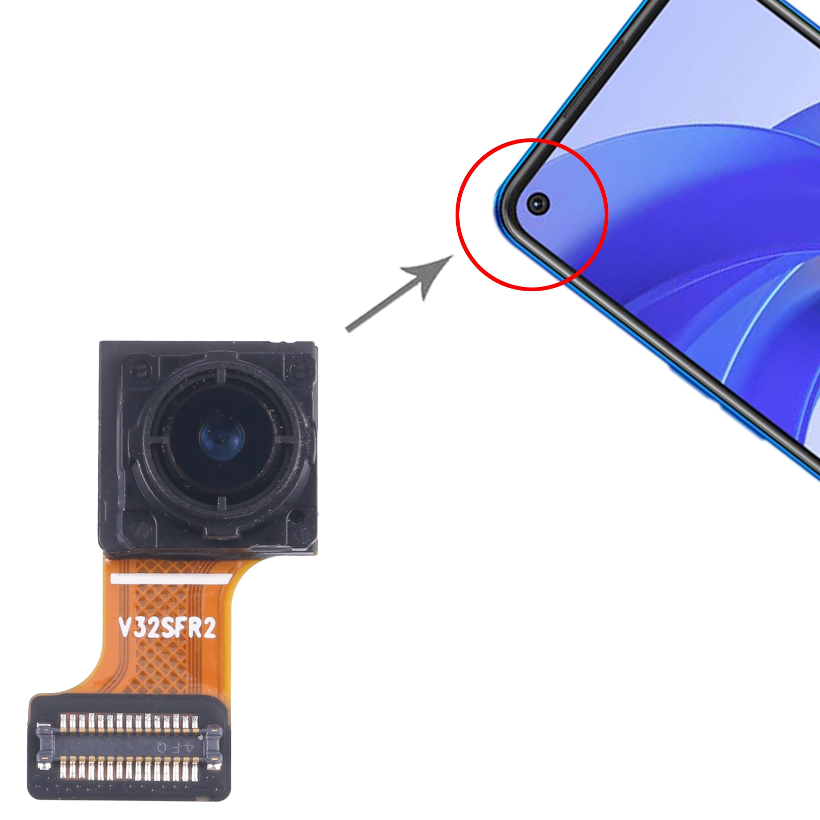 Samsung Galaxy A55 5G SM-A556B Front Camera Replacement - Image 4