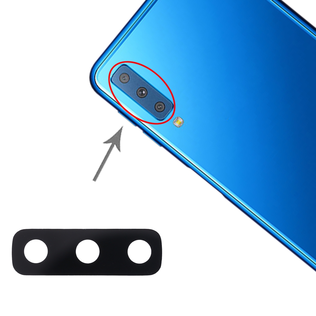 Samsung Galaxy A7 2018 A750F Back Camera Lens Replacement - Image 4
