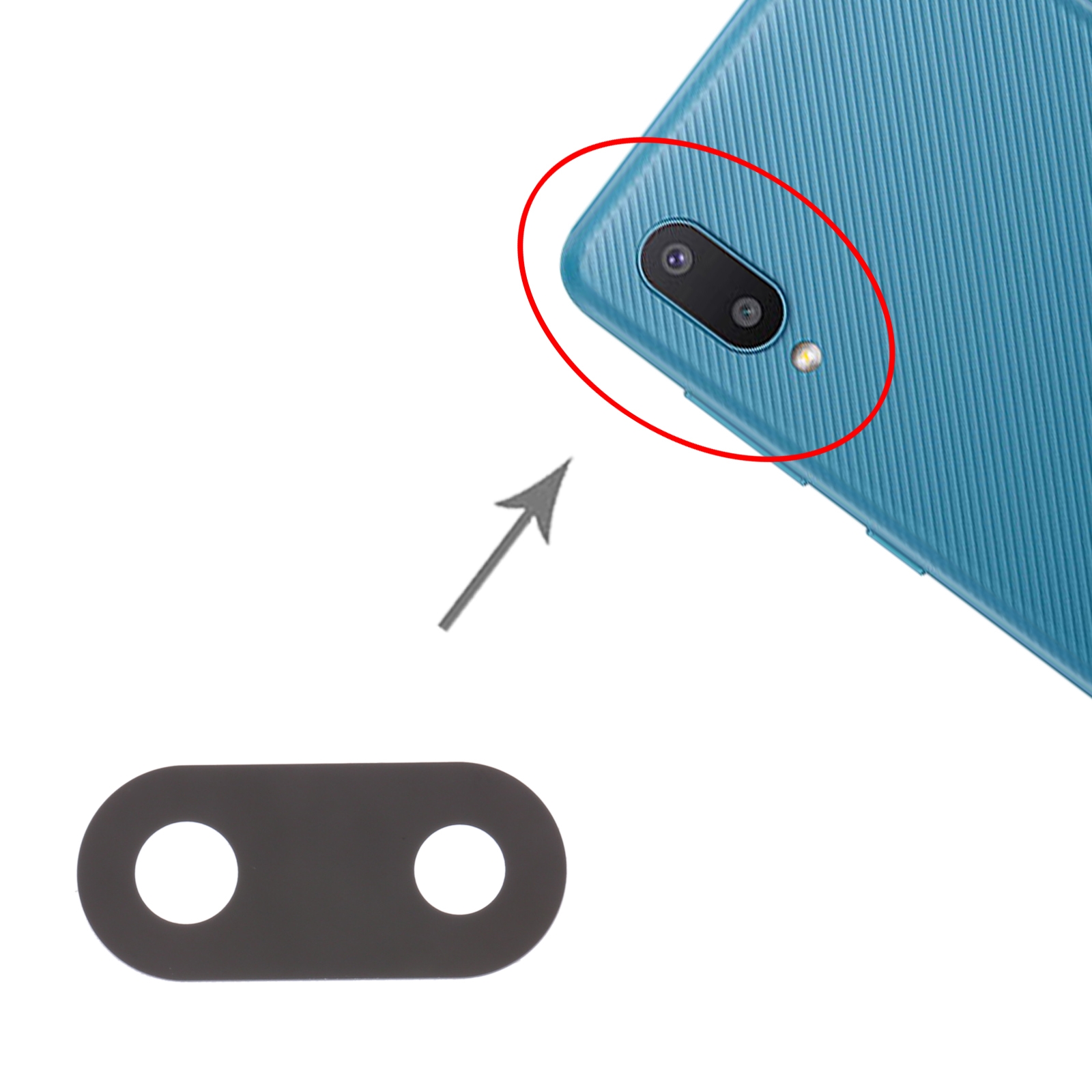 Samsung Galaxy A02 SM-A022 Back Camera Lens Replacement - Image 3