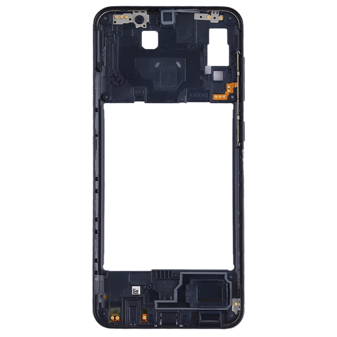 Samsung Galaxy A20 black middle frame bezel
