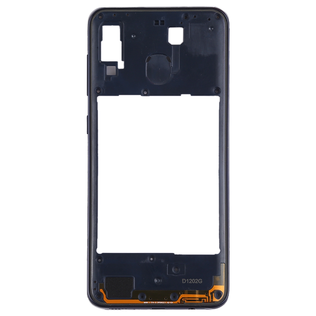 Samsung Galaxy A20 Black Middle Frame Bezel Replacement - Image 2