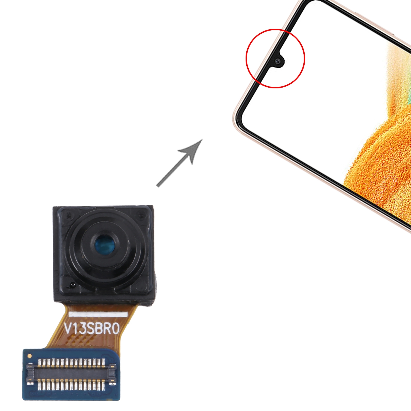 Samsung Galaxy A34 5G SM-A346B Front Camera Replacement - Image 4