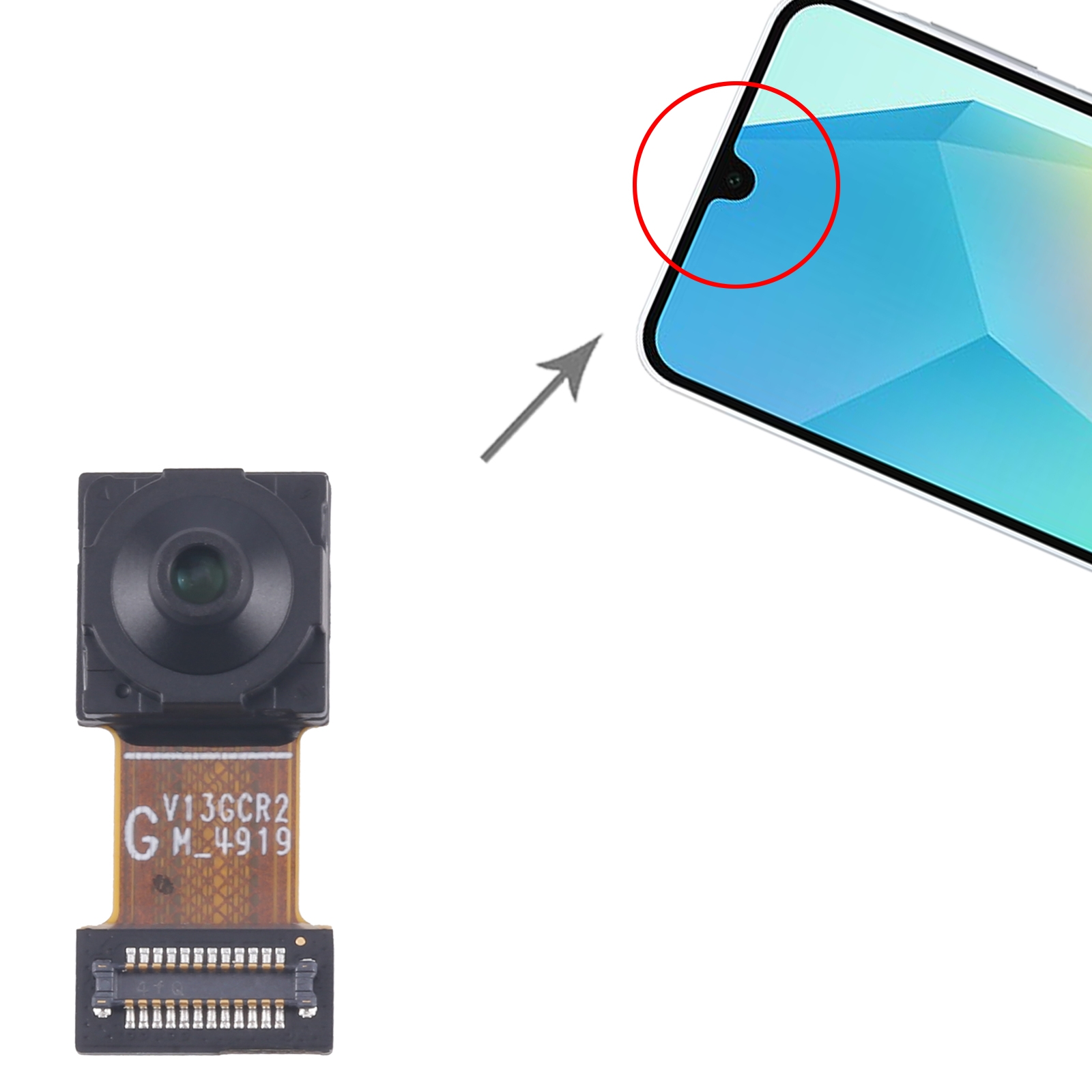Samsung Galaxy A16 5G SM-A166B Front Camera Replacement - Image 4