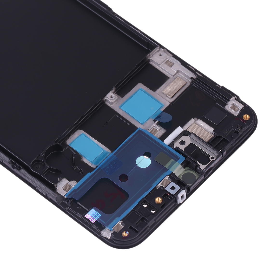 Samsung Galaxy A20 Black Front Housing Frame Replacement - Image 3