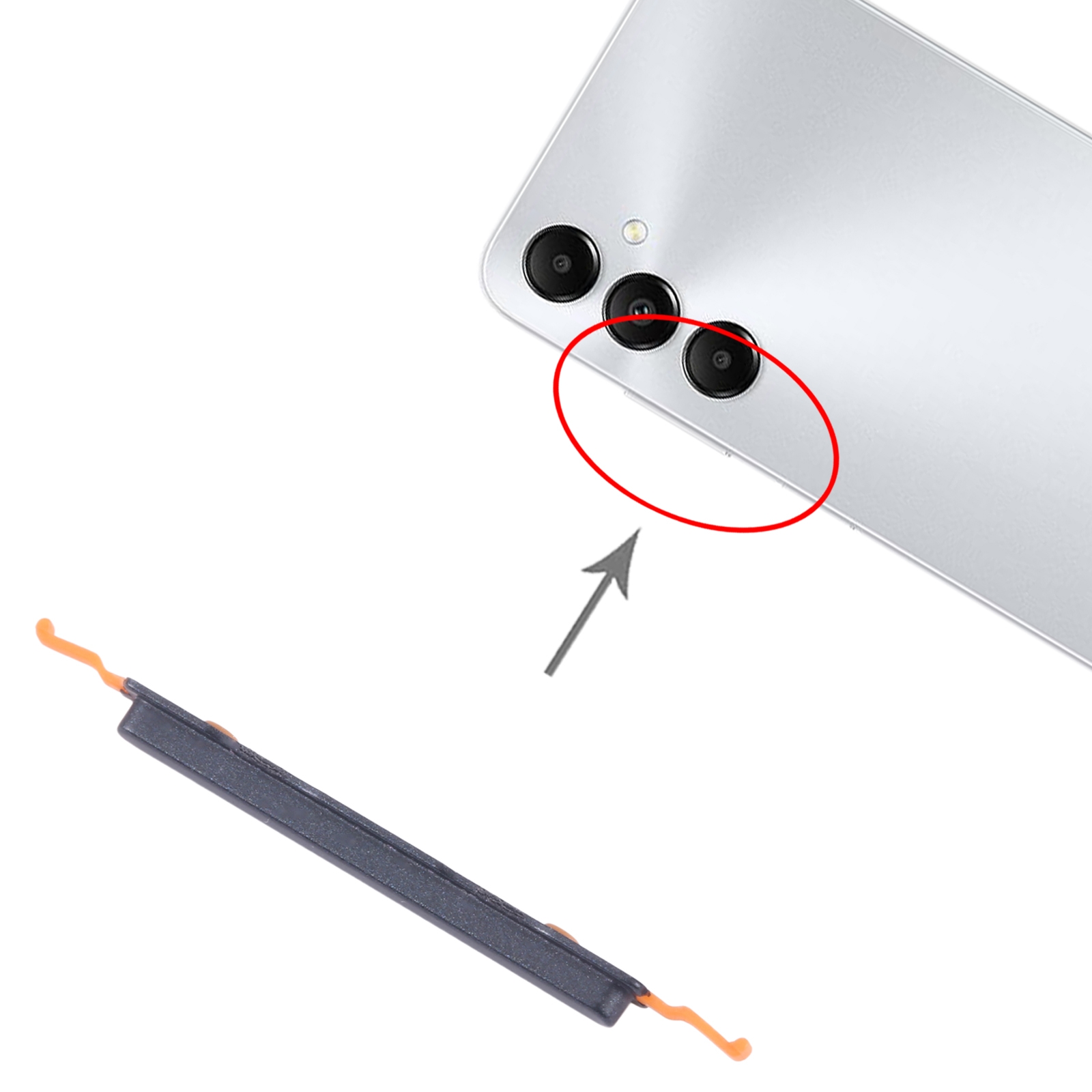 Samsung Galaxy A05s SM-A057F Black Power Button Replacement - Image 4
