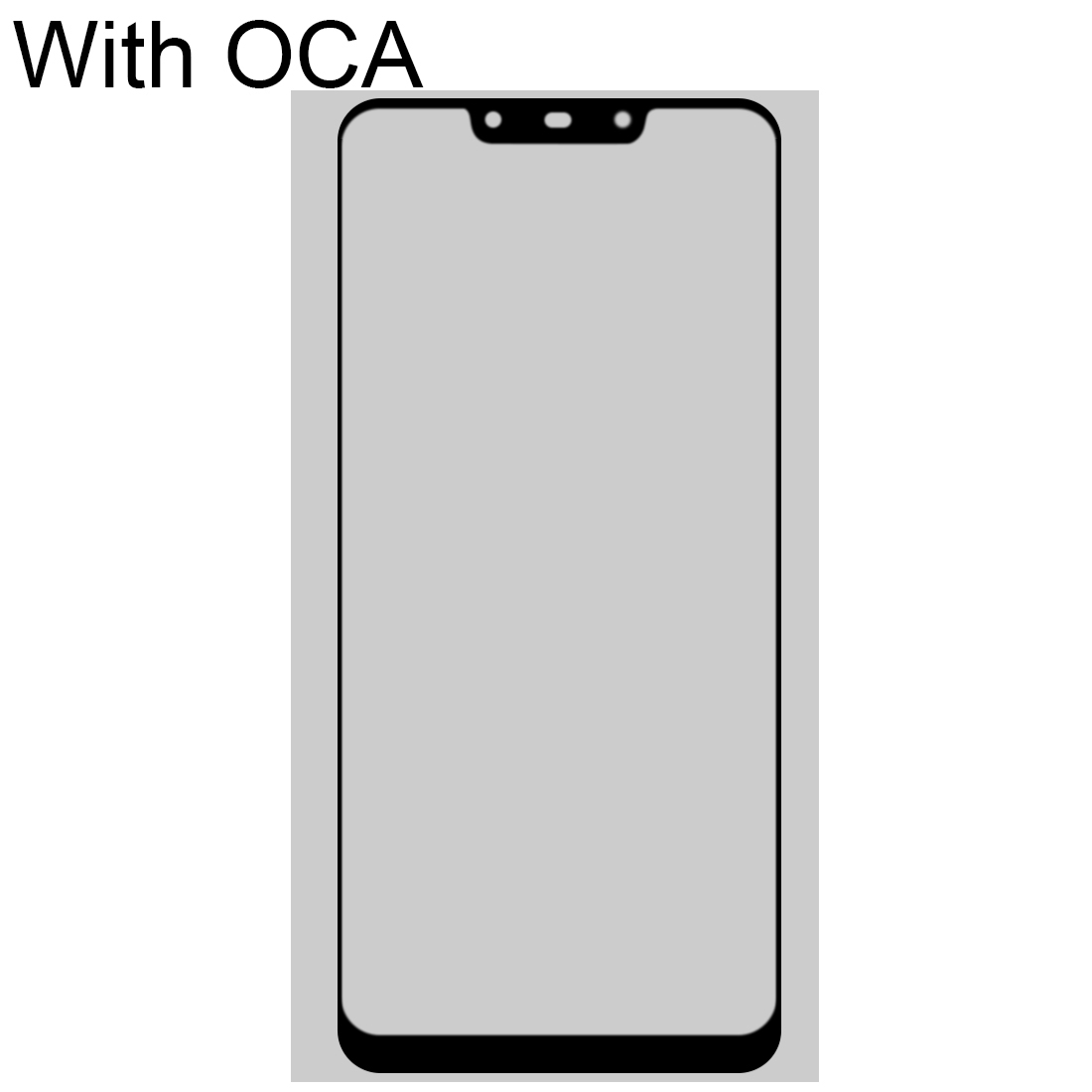 Honor 8C front screen glass replacement