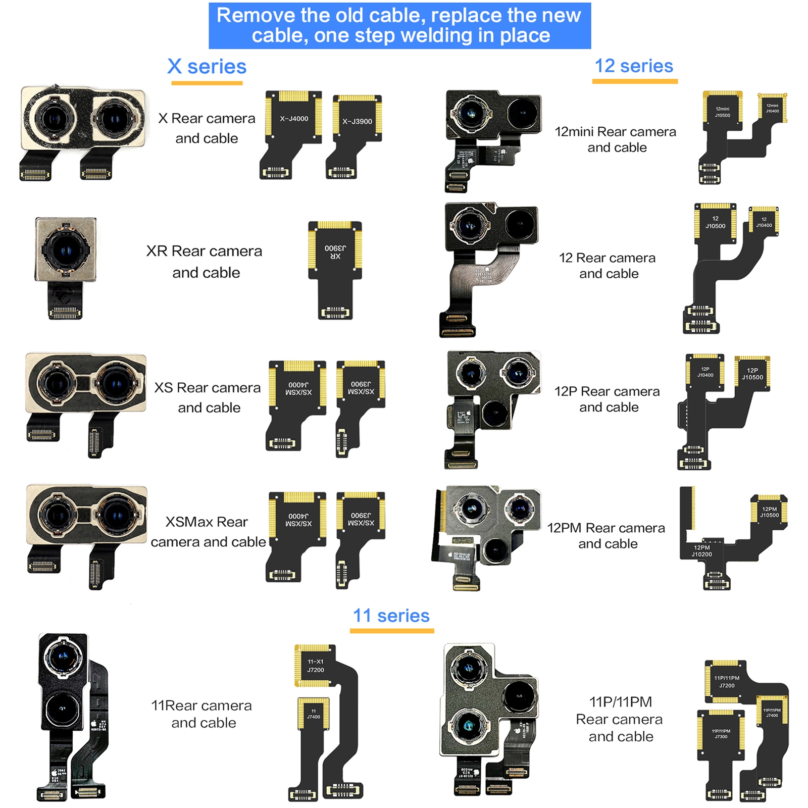 iPhone 12 Pro back camera flex cable replacement