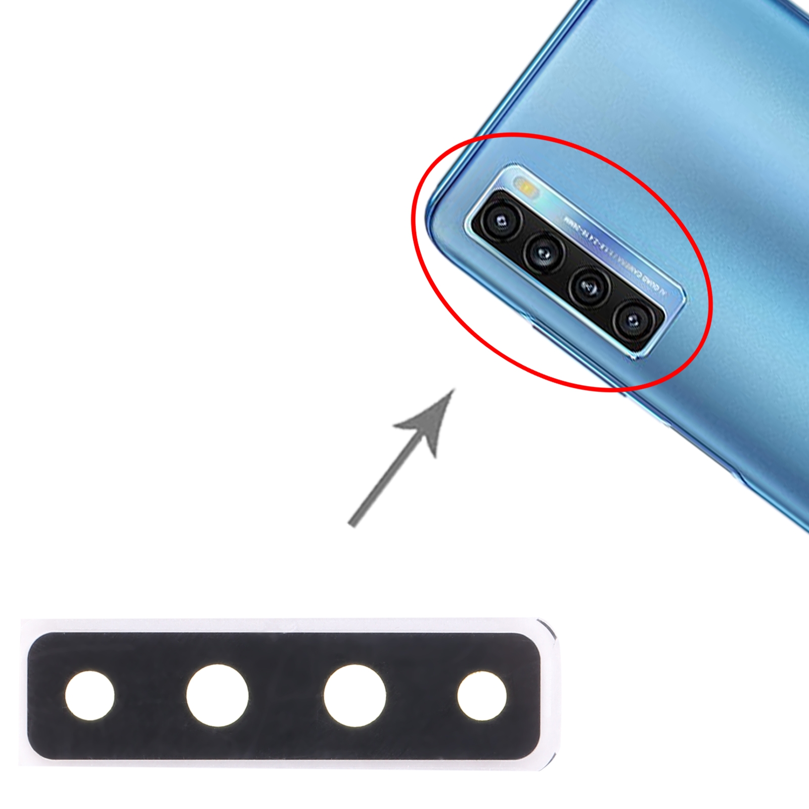 TCL 20L+ Back Camera Lens Replacement - Image 3