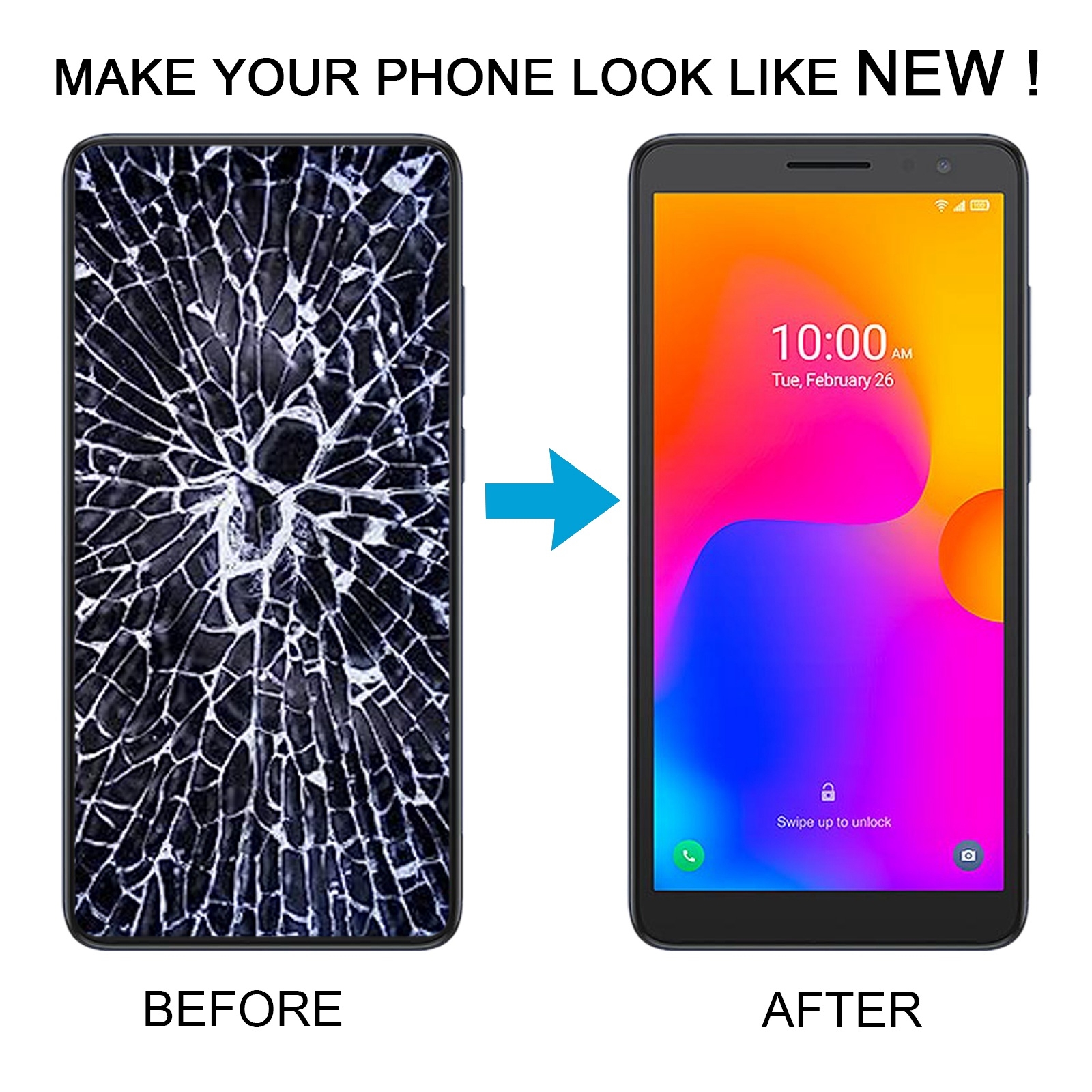 Alcatel 1B 2022 LCD Screen with Digitizer Full Assembly Replacement - Image 6