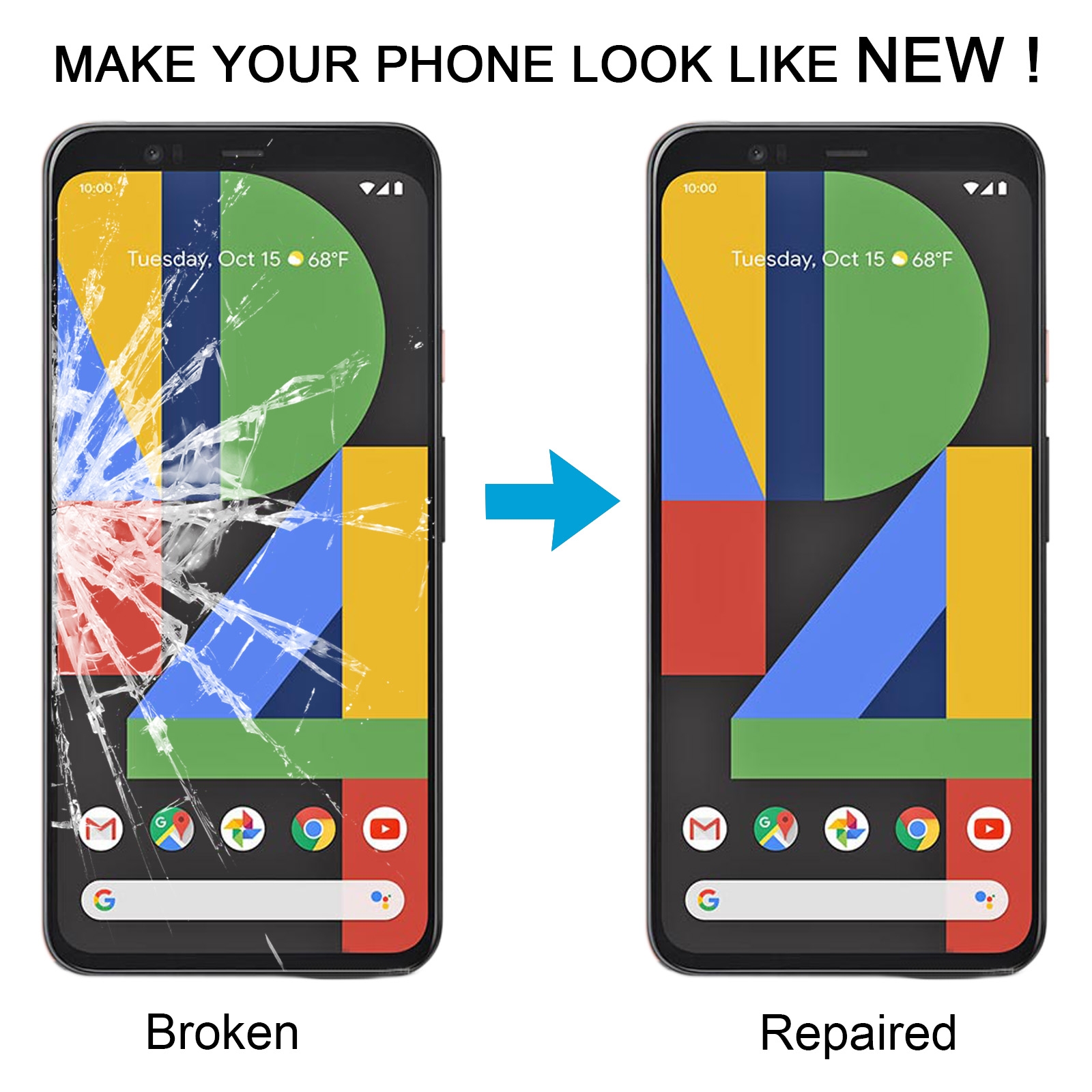 Google Pixel 4XL Front Screen Outer Glass Lens Replacement - Image 6
