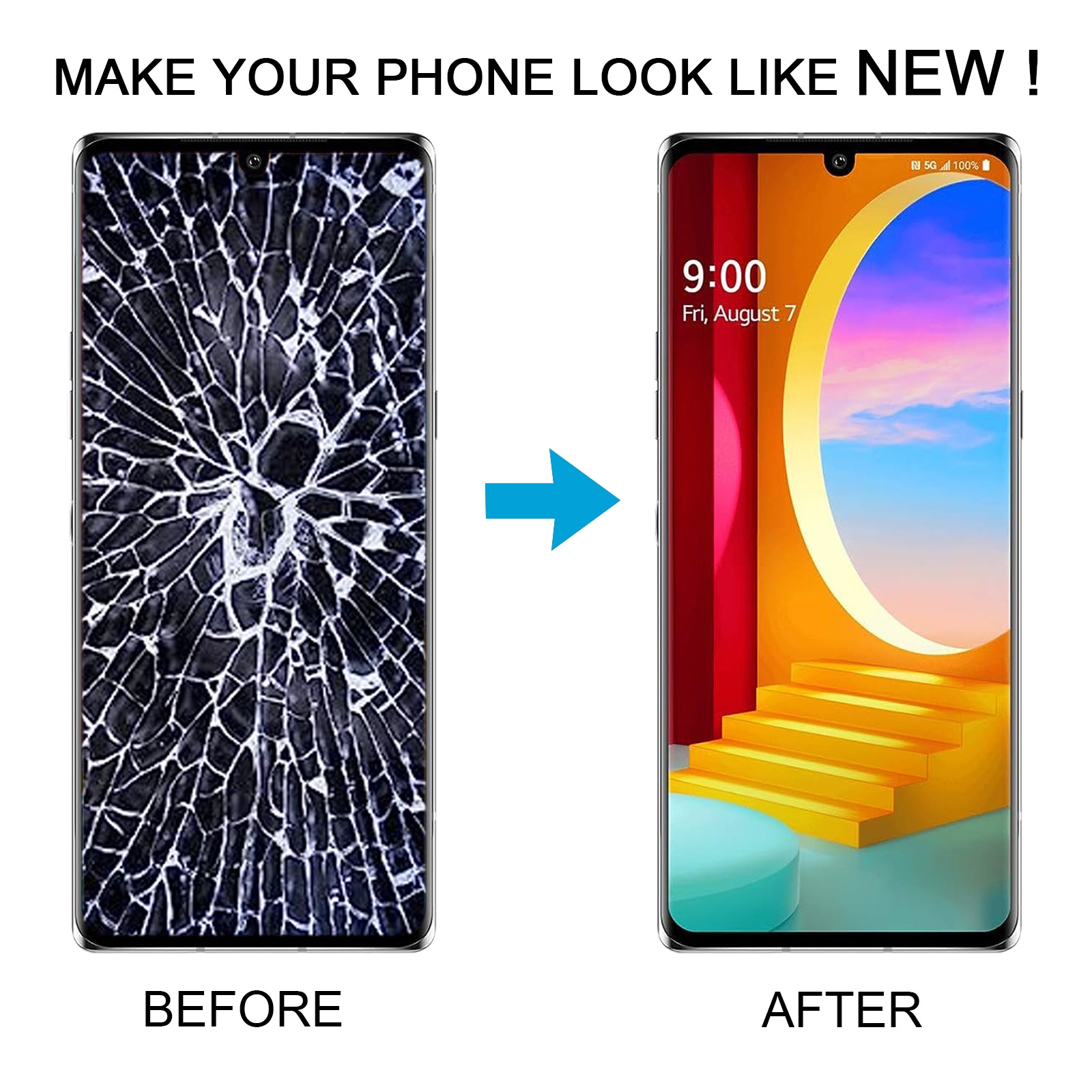 LG K33 LCD Screen Digitizer Full Assembly Replacement - Image 5