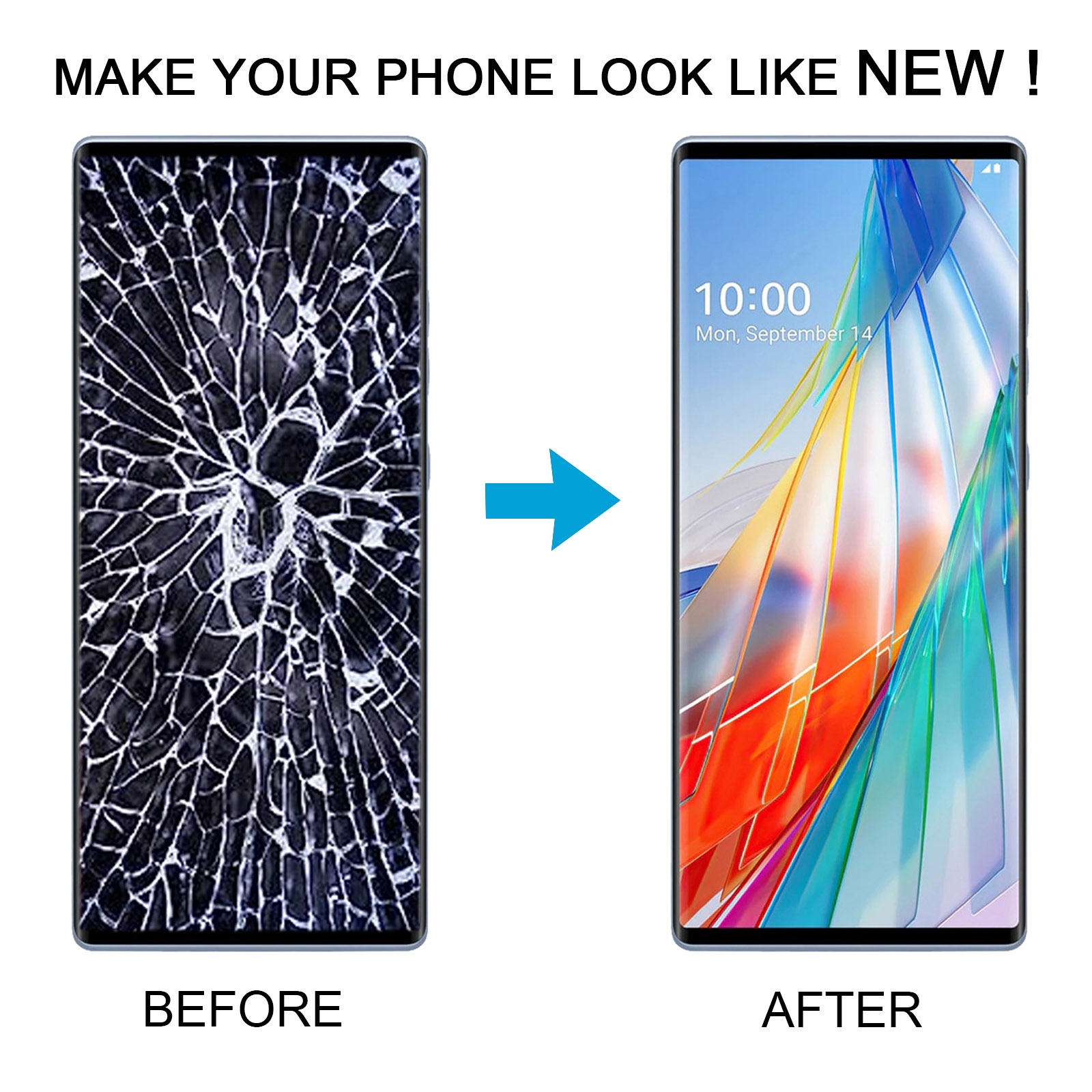 LG Wing 5G LCD Screen Replacement with Frame - Image 5