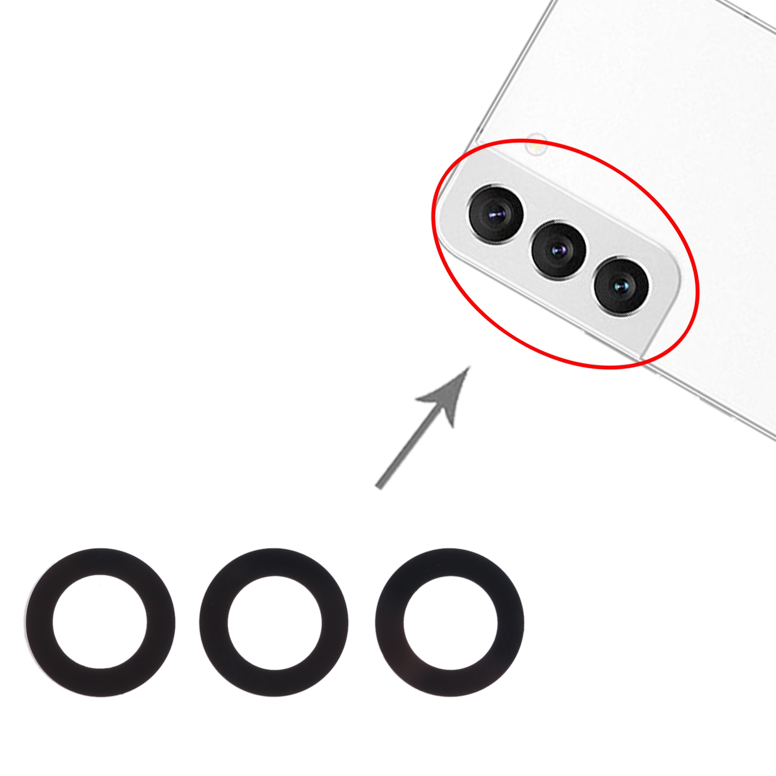 Samsung Galaxy S22+ 5G SM-S906B Back Camera Lens Replacement - Image 3