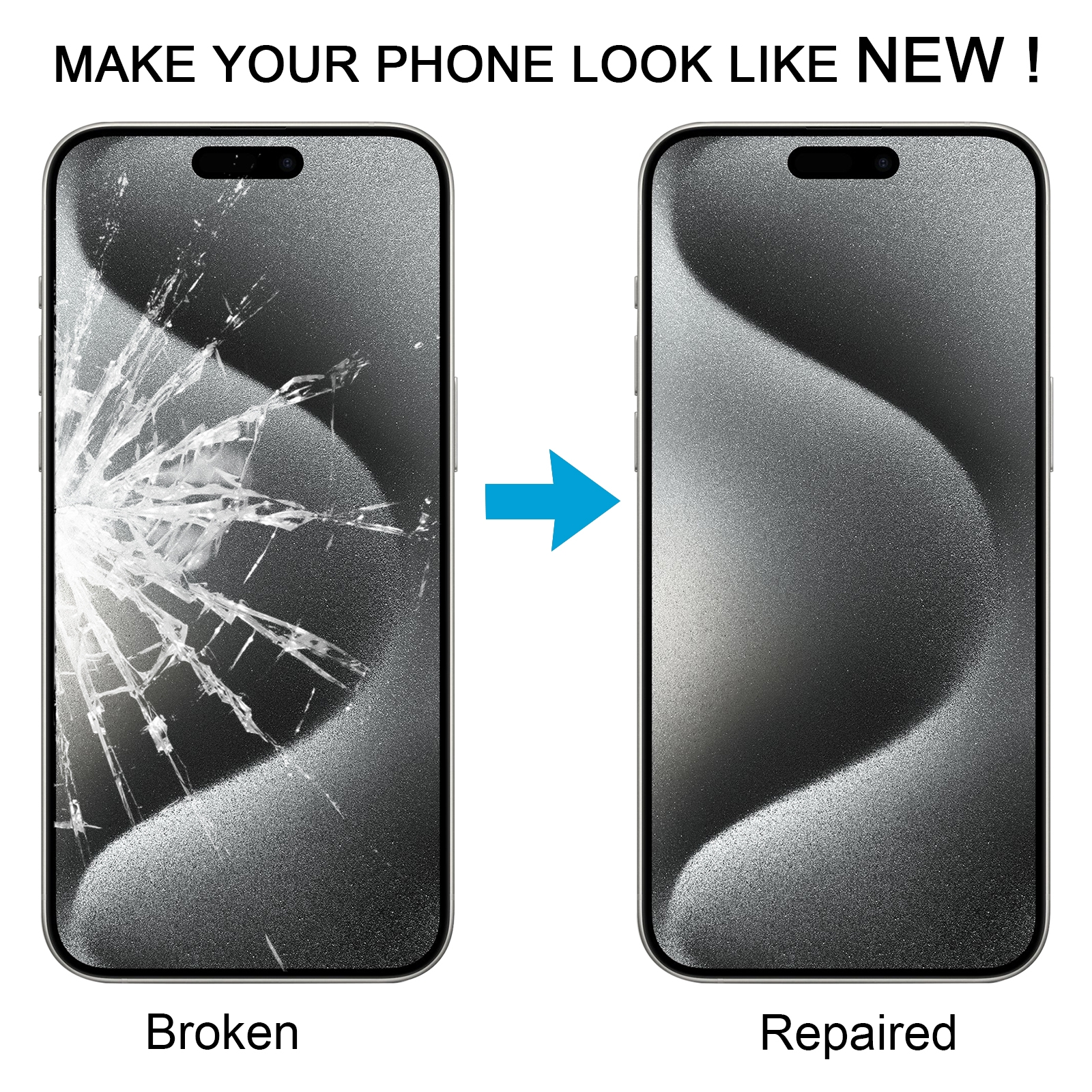 iPhone 15 Pro Max Front Screen Outer Glass Lens Replacement - Image 5