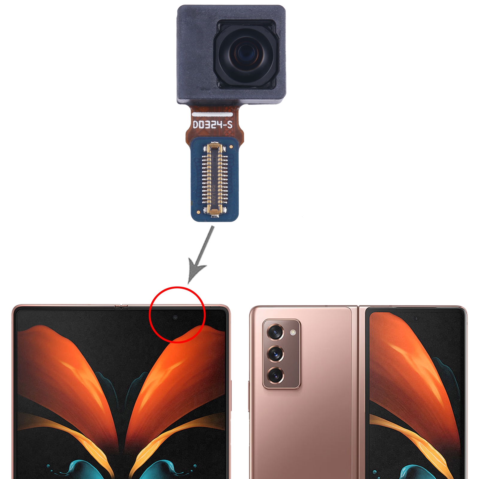 Samsung Galaxy Z Fold2 Front Camera Replacement - Image 5
