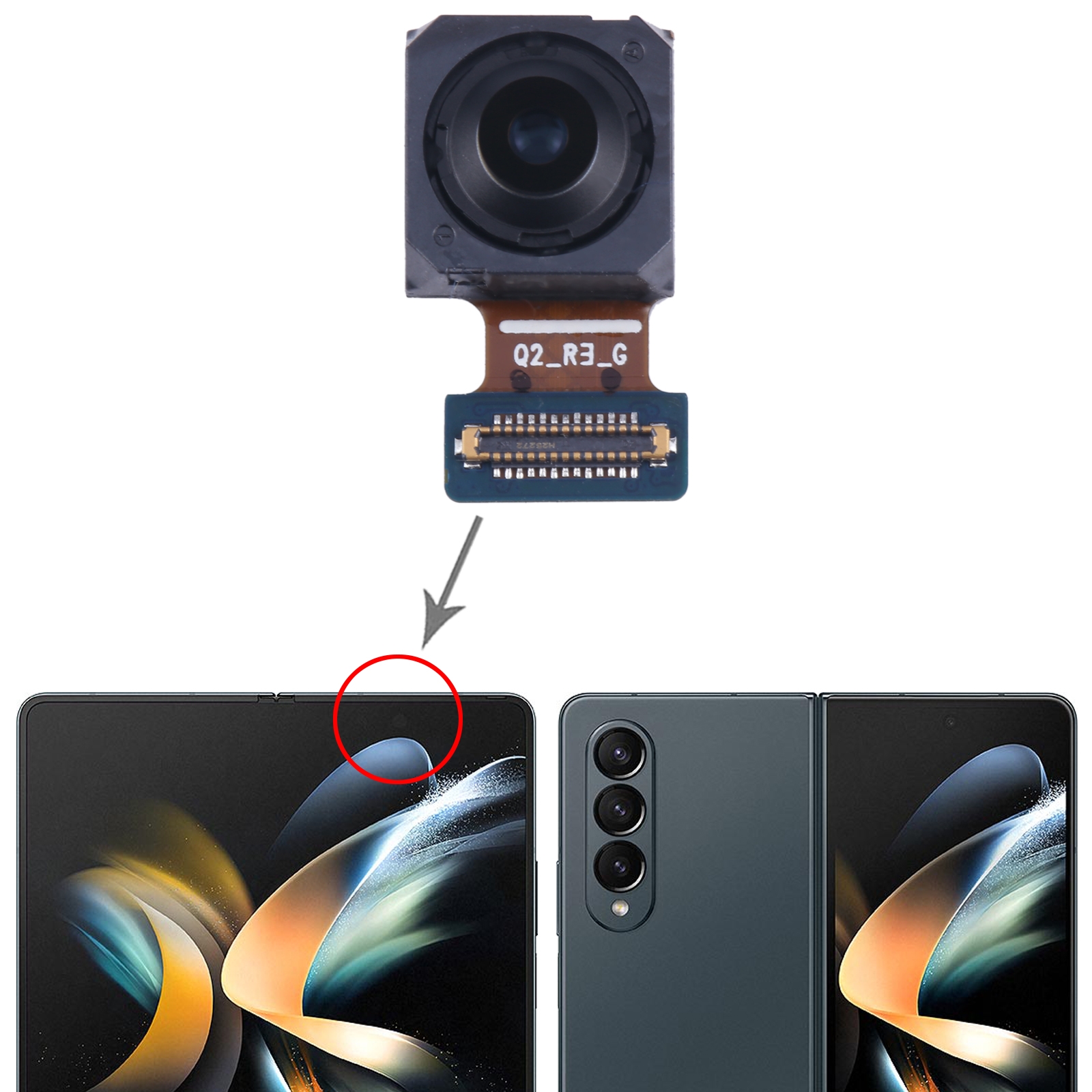 Samsung Galaxy Z Fold4 Front Camera Replacement - Image 5