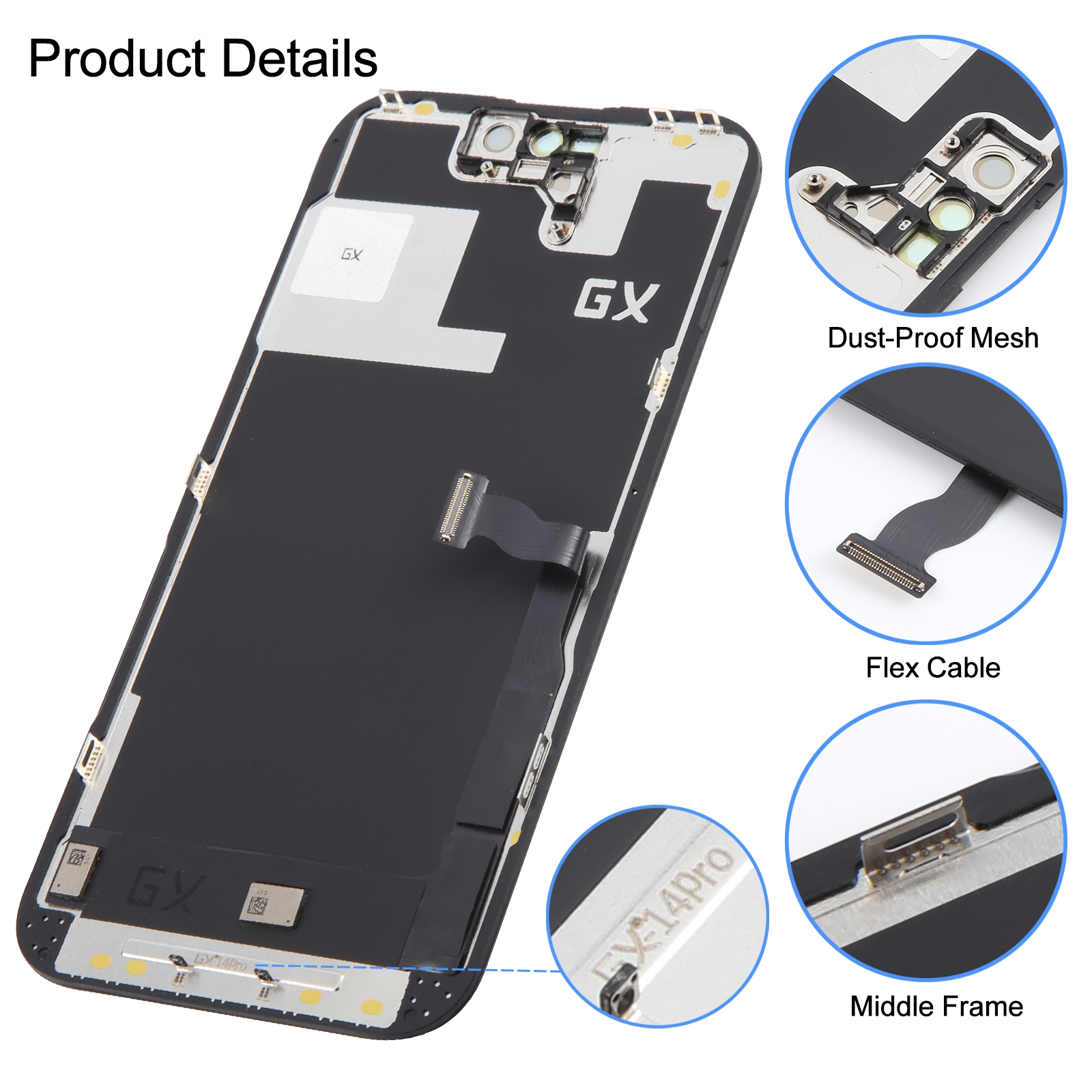 GX Hard OLED Screen For iPhone 14 Pro Replacement - Image 2