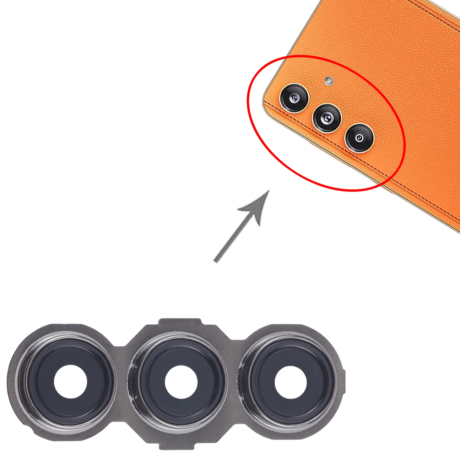 Samsung Galaxy F55 SM-E556B Rear Camera Lens Cover Replacement - Image 4