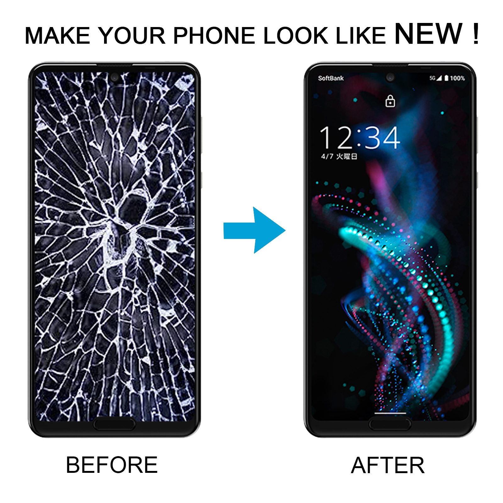 Sharp Aquos R5G LCD Screen With Digitizer Replacement - Image 5