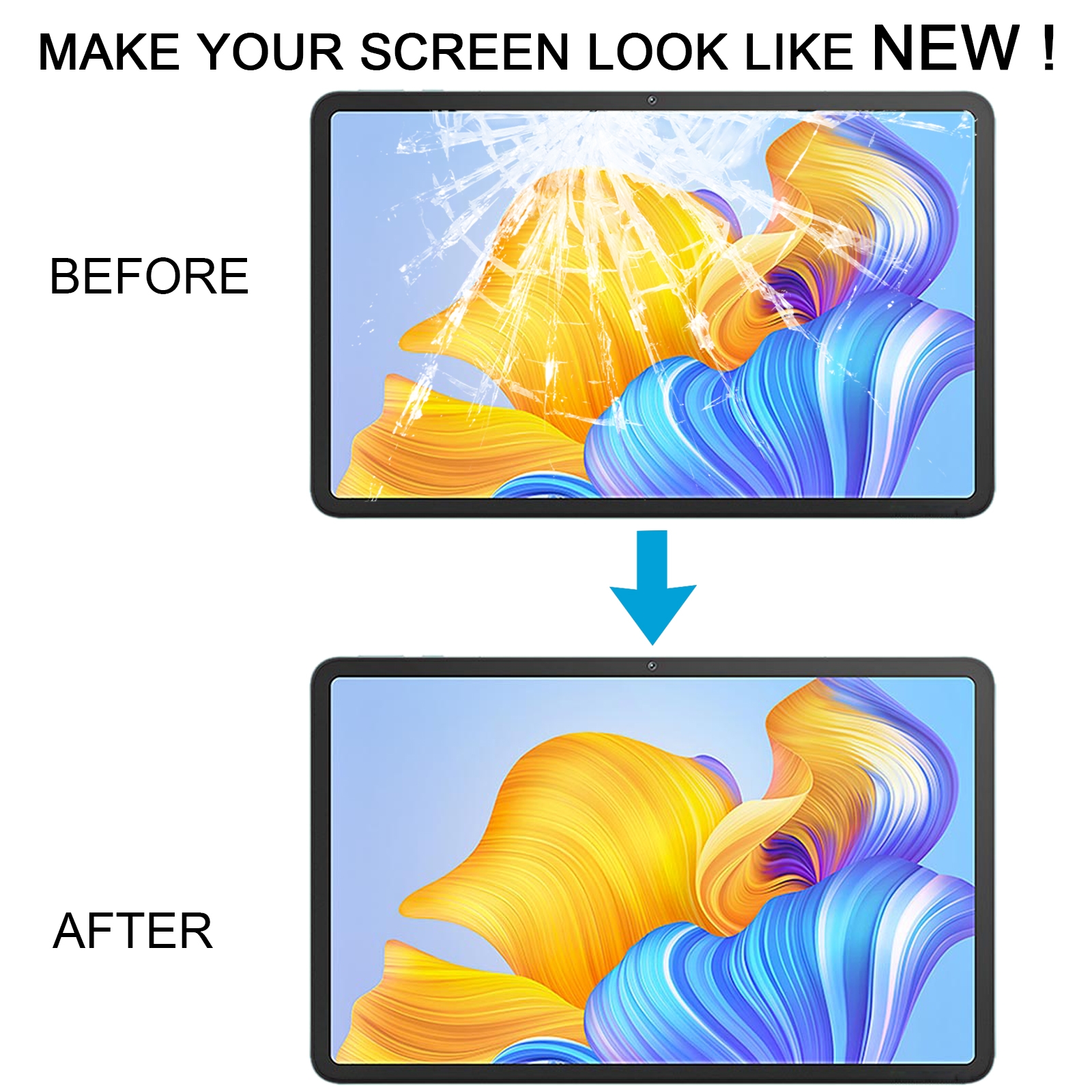 Honor Pad 8 HEY-W09 Front Glass Replacement - Image 5