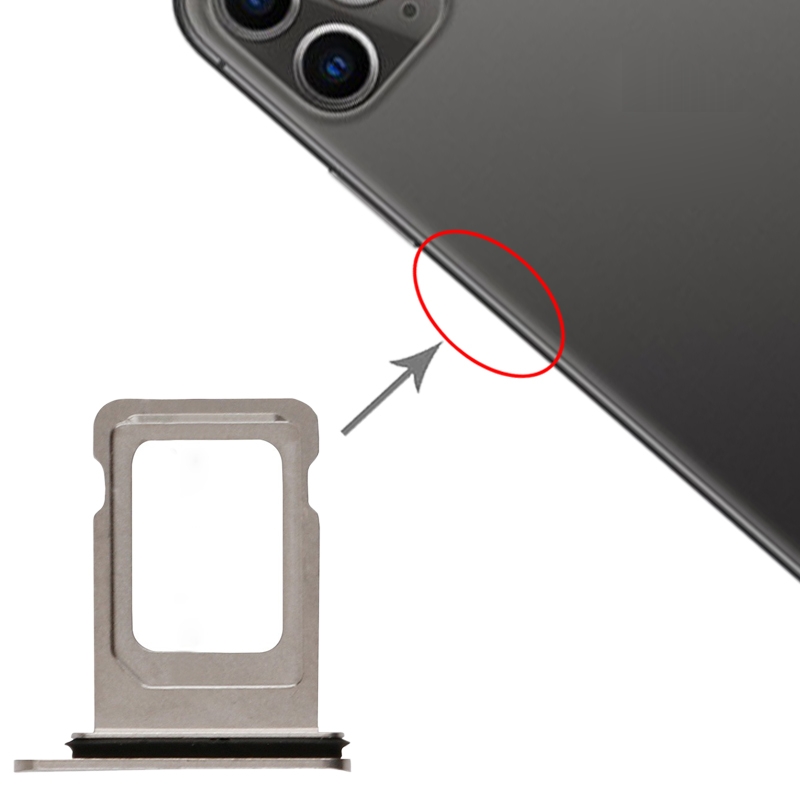iPhone 11 Pro Max Silver SIM Card Tray Replacement - Image 3