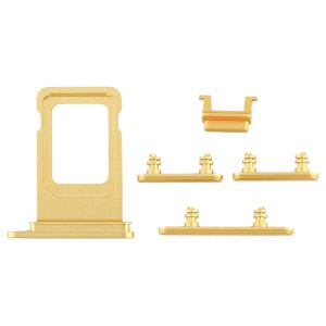 iPhone 11 yellow SIM card tray and side key