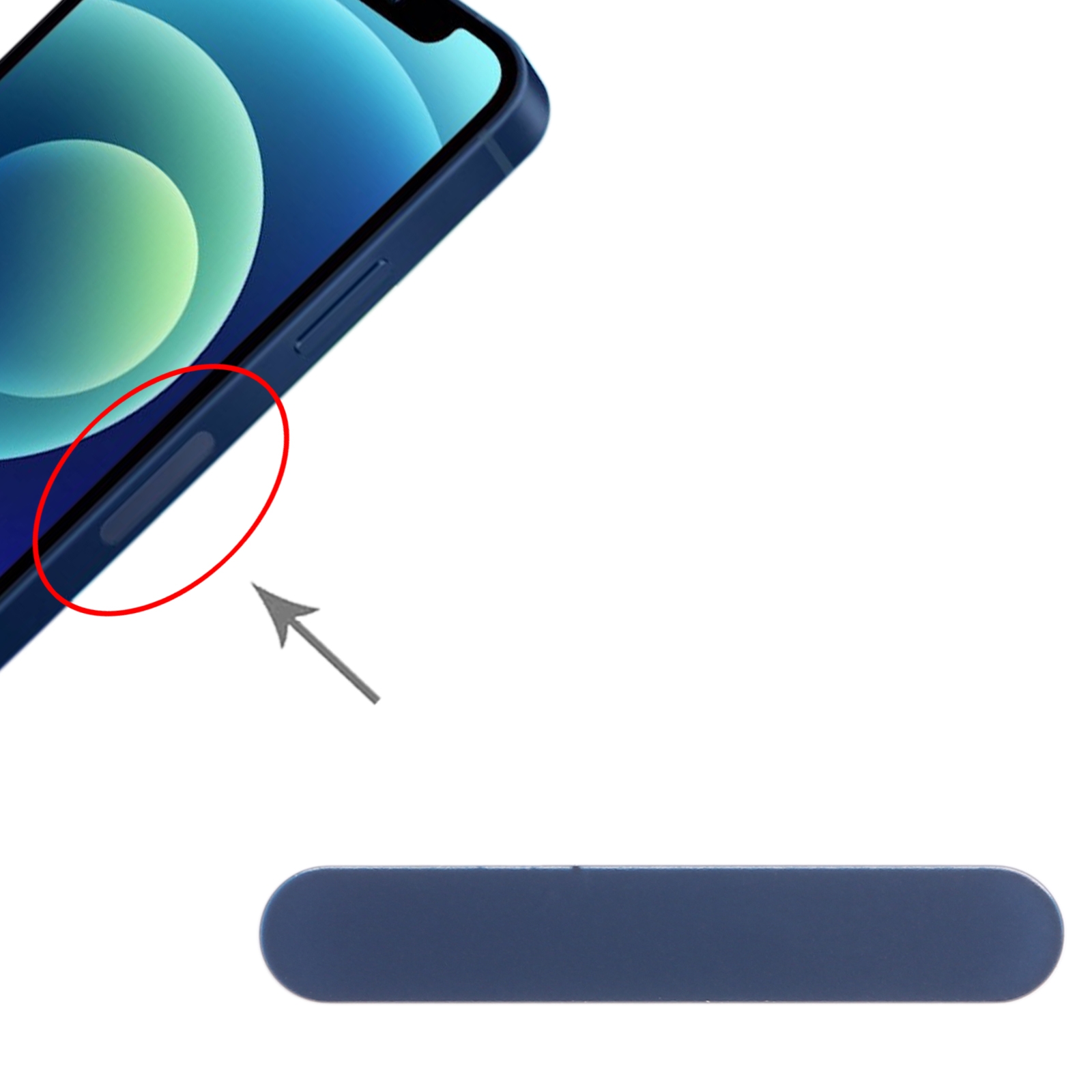iPhone 12 Mini Blue Antenna Glass Plate Replacement - Image 3