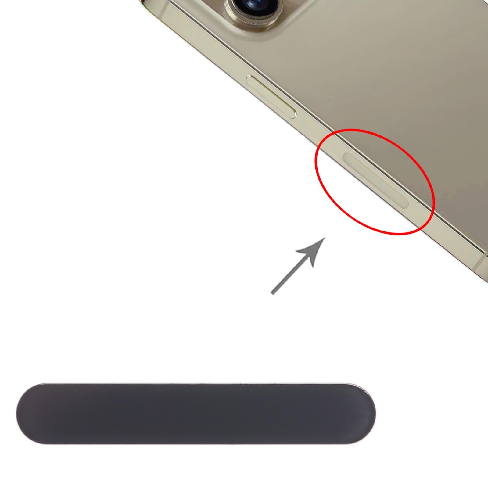 iPhone 12 Pro Max Graphite Black Antenna Glass Plate Replacement - Image 3