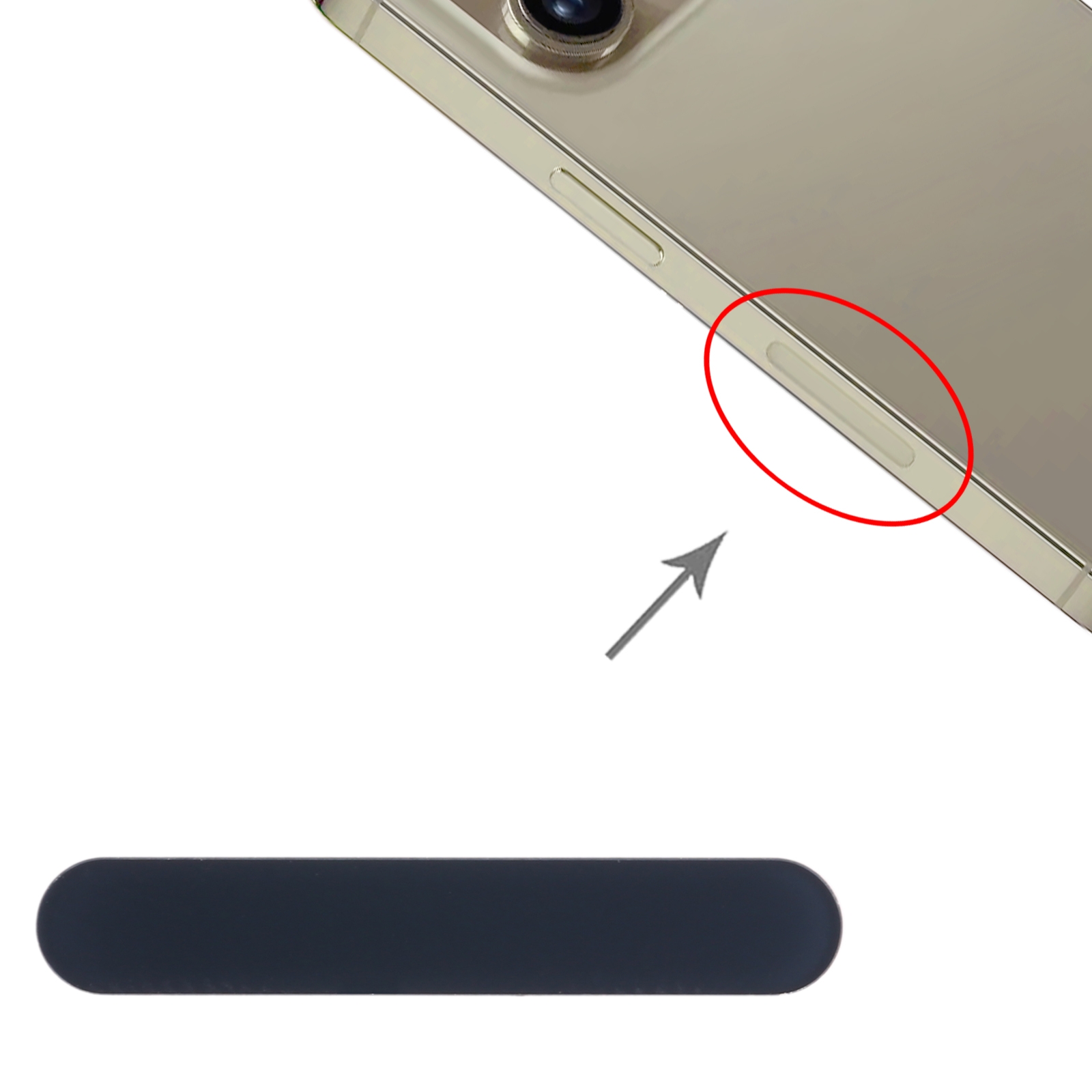 iPhone 12 Pro Max Blue Antenna Glass Plate Replacement - Image 3