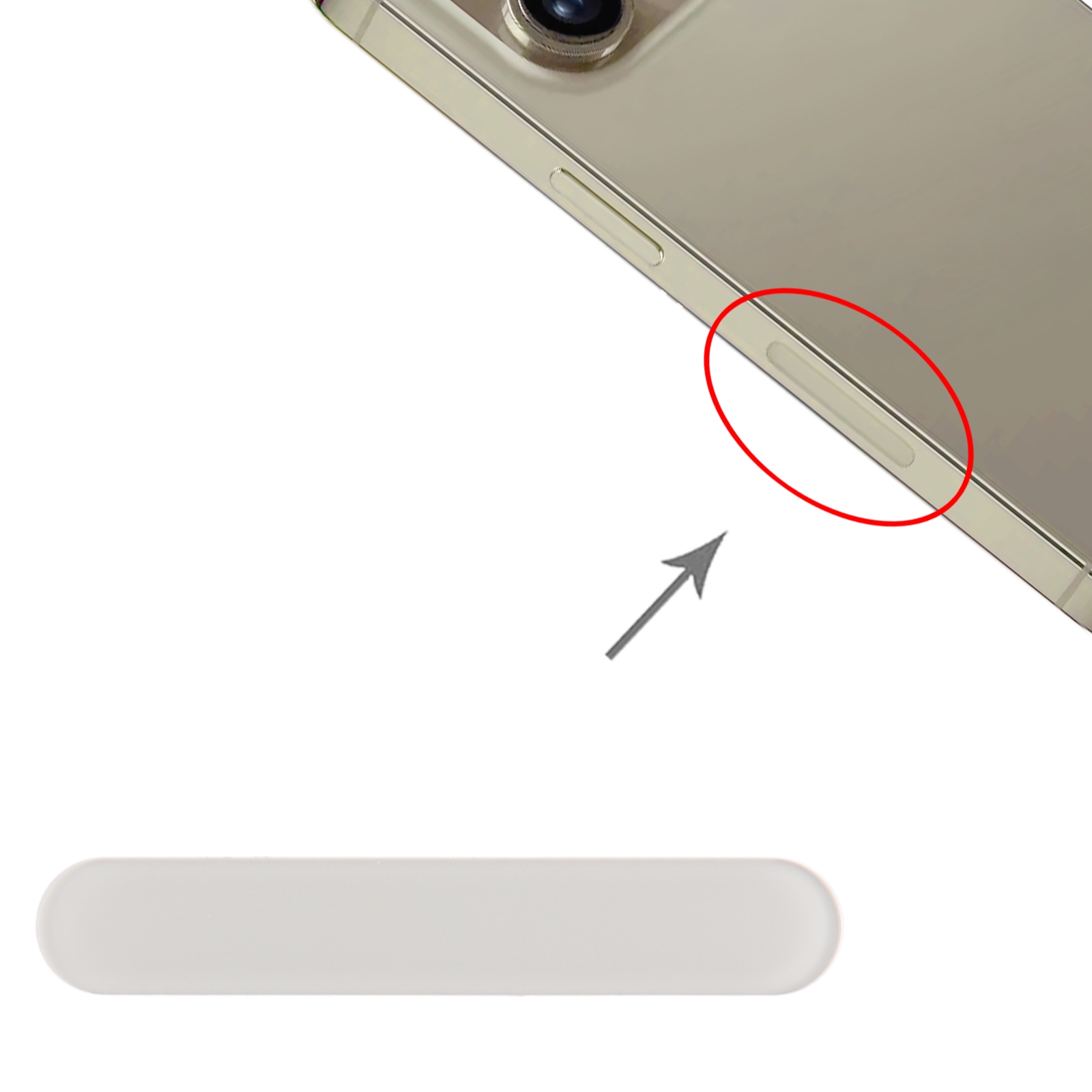 iPhone 12 Pro Max Silver Antenna Glass Plate Replacement - Image 3