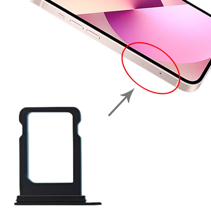 iPhone 13 mini black SIM card tray