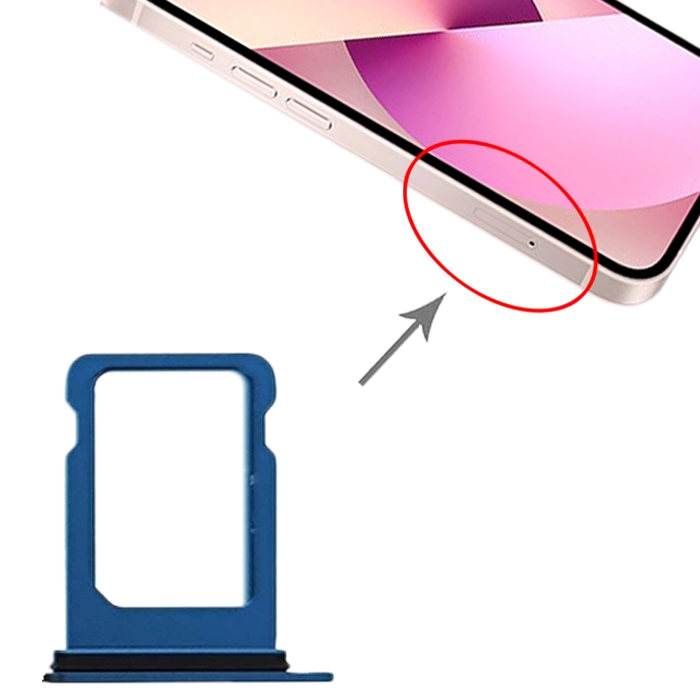 iPhone 13 mini blue SIM card tray replacement