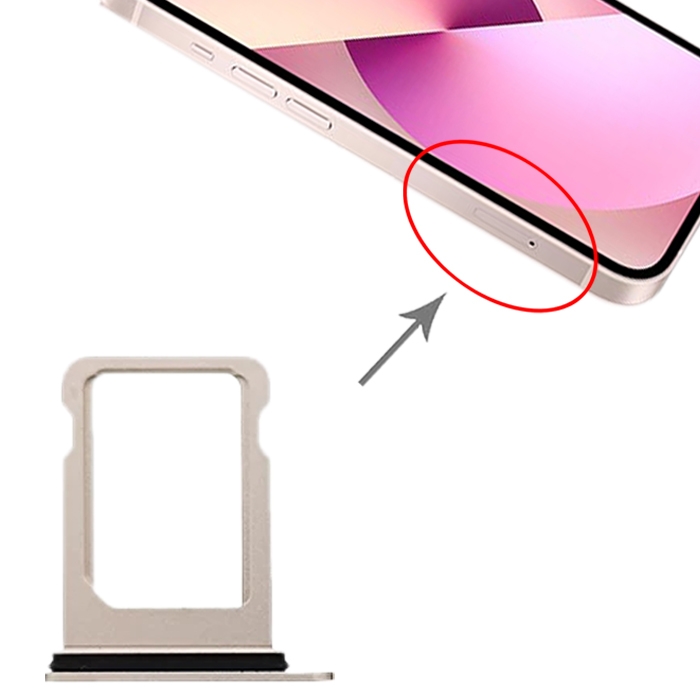 iPhone 13 mini silver SIM card tray