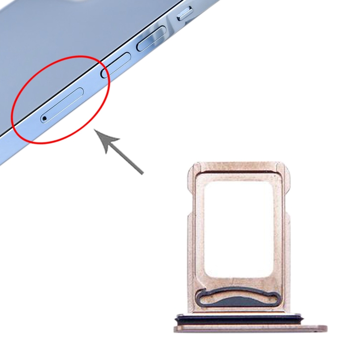 iPhone 13 Pro Max gold SIM card tray